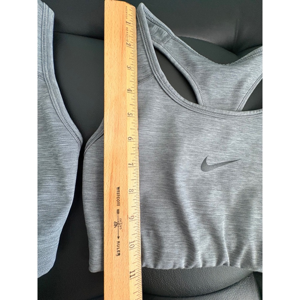 Nike Sports Bra Women Grey Racerback Dri-FIT size small - set of 2 - Picture 8 of 9